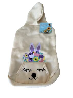 Dog Easter Bunny Outfit Costume Size Medium New Sweatshirt Hoodie